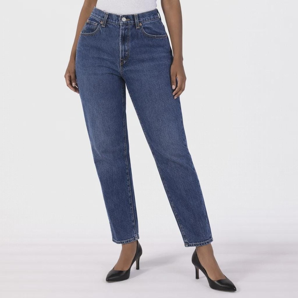 90s Vintage Levis 550 Jeans Womens Dark Wash Relaxed Fit Tapered Leg Denim Sz 10